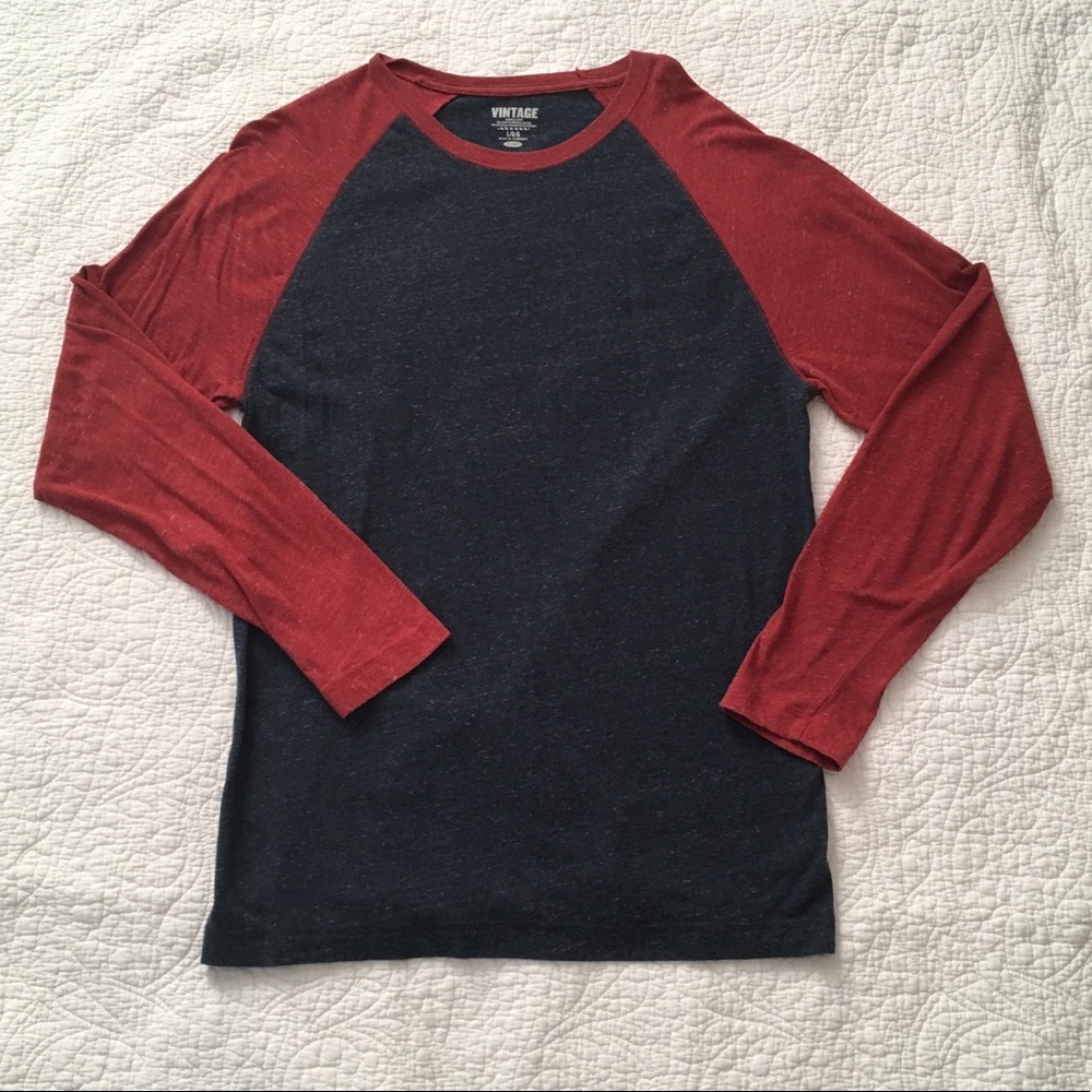 Old Navy Vintage Baseball Crew Shirt